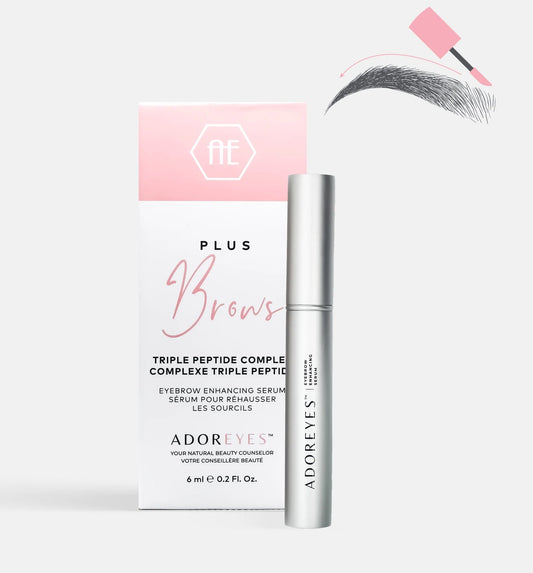 ADOREYES Plus Brows Eyebrow Enhancing Serum with Triple Peptide Complex (6 ml)